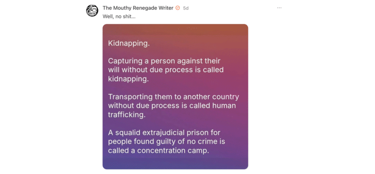 Viral Post Compares U.S. Detention Practices to Kidnapping and Human Trafficking